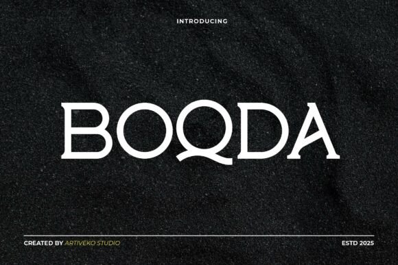 Boqda: A Modern Font for Elegant Design