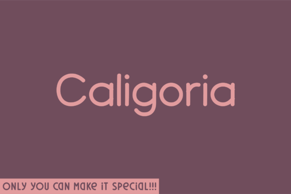 Caligoria: A Font That Elevates Your Brand
