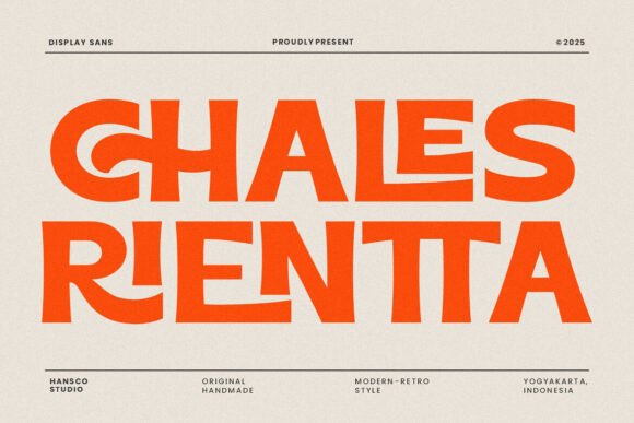 Chales Rientta: A Casual Display Font