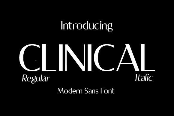 Clinical Font: Modern Sans Serif for Web Design
