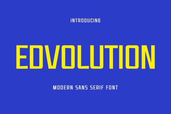 Edvolution: A Modern Typeface for Editorial Design