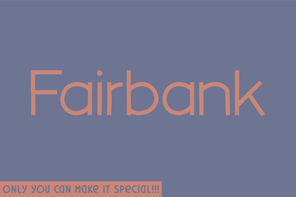 Fairbank Font: Modern Sans Serif for Crafters