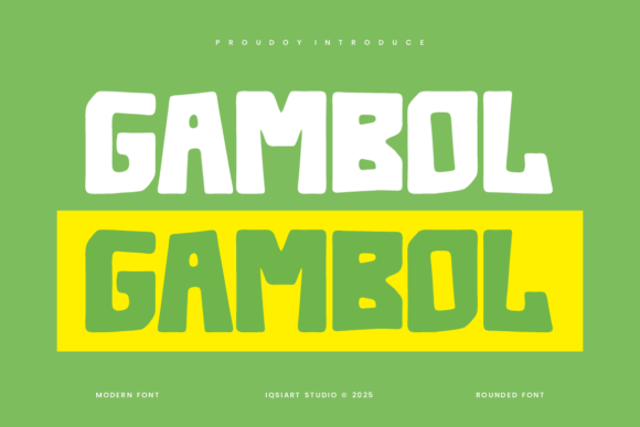Gambol: A Unique Sans Serif Font