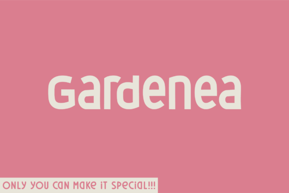 Gardenea: A Unique Sans Serif Font