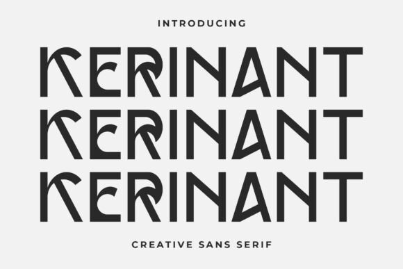Kerinant: A Modern Font for Creative Makers