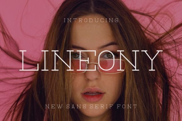 Lineony: A Delicate Sans Serif Font