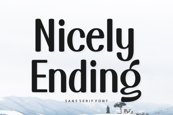 Nicely Ending Font for Web Design