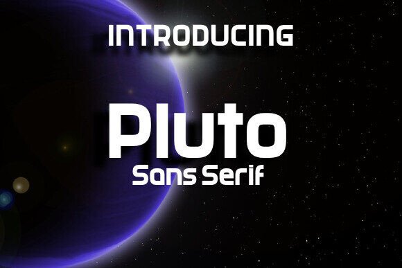 Pluto: A Stylish Sans Serif Font