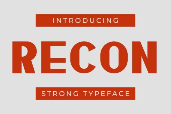 Recon Font: Bold & Beautiful