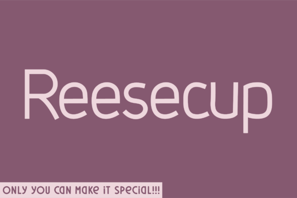 Reesecup: A Unique Sans Serif Font