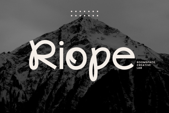 Riope Font for Creative Crafts