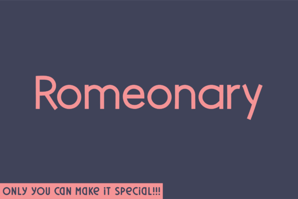 Romeonary: A Font for Thoughtful Design