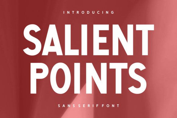 Salient Points: A Modern Sans Serif for Creative Brands