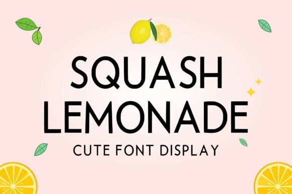 Squash Lemonade Font for Web Design