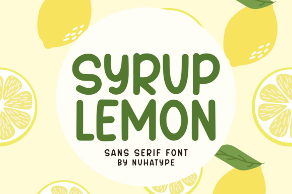 Syrup Lemon: A Cheerful Font for Creative Projects