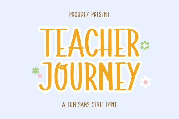 Teacher Journey Font for Web Design