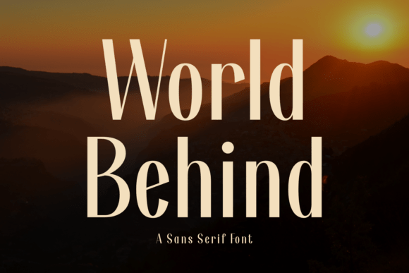 World Behind Font
